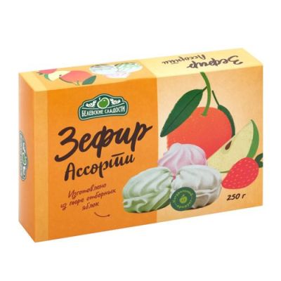 Зефир "Ассорти" 250г (8шт/кор)