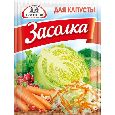 Приправа "Для квашения капусты"	"Трапеза"	30г