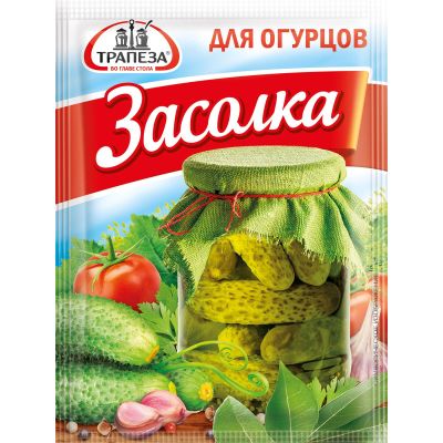 Приправа "Для засолки огурцов"	"Трапеза" 30г