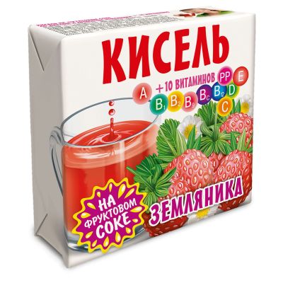 Кисель "Земляника"	"Трапеза"	220г