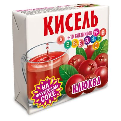 Кисель "Клюква"	"Трапеза"	220г