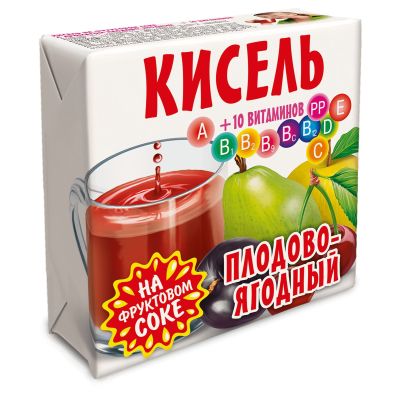 Кисель "Плодово-ягодный"	"Трапеза"	220г