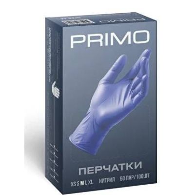 Перчатки нитриловые Primo ZHP Ice Blue Nitrile, 100 шт. (50 пар)