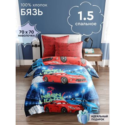 *Акция! ПОСТЕЛЬНОЕ БЕЛЬЕ ИЗ БЯЗИ 125ГР БГ-584  -1,5  спальн.