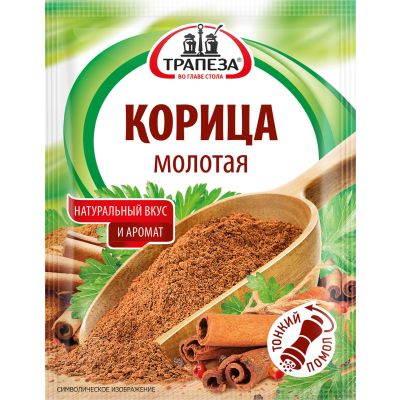 Корица молотая	"Трапеза"	15г