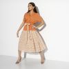 Костюм с юбкой Светские манеры (fleur orange, 2 в 1
