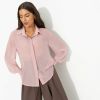 Рубашка из полупрозрачной ткани Стильный вайб (pink)