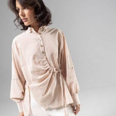 Рубашка из 100% хлопка Дивная смелость (beige)