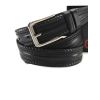 Ремень нат. кожа  CHROME тиснение, черный 123610