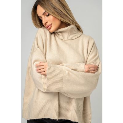 Женский свитер с высоким горлом Happyfox