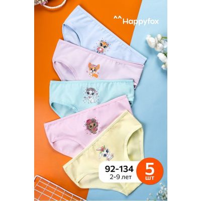 трусы для девочки 5шт. Happyfox