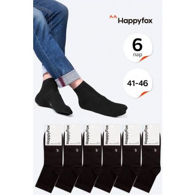6 пар носков средней высоты Happyfox