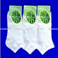 3 ПАРЫ - Следки женские белые - 3 ПАРЫ цена за 1 шт