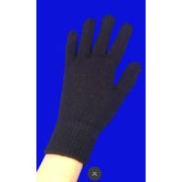 Перчатки женские, подростковые ЧЕРНЫЕ с начесом арт. А 17 (601)