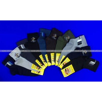 ЮстаТекс носки детские 3с24 на МАЛЬЧИКОВ хлопок с лайкрой сетка р-р 18-20