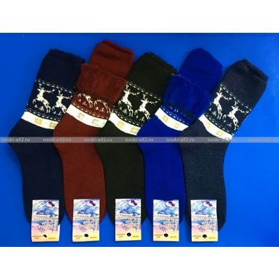 Ростекс (Рус-текс) носки женские внутри махра с начесом без резинки Вж-5