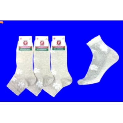 Линия здоровья" носки женские лен СЕТКА с крапивой арт. Л-100