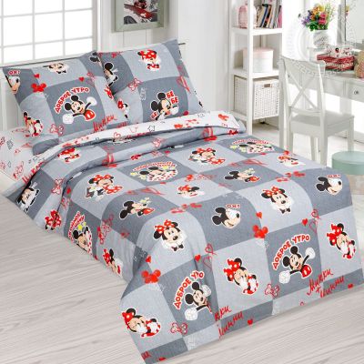 КПБСладкая парочка -поплин -1,5  спальн. арт 910