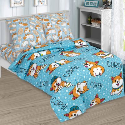 КПБ Рыжик-поплин-1,5 спальн. арт.912