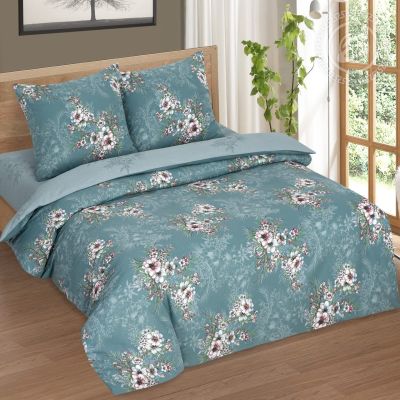 Sale! КПБ Джия -поплин DE LUXE- 2 сп. с Евро арт.909