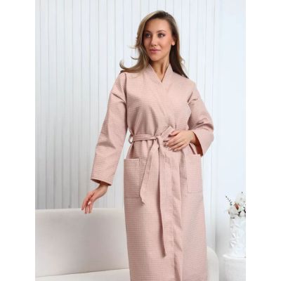 Халат запашной с воротником (бежевый) К-2024 5227.С2