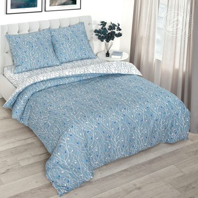 КПБ Терри с простынью на резинке (поплин DE LUXE) арт933 Семейный