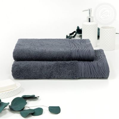 Полотенце махровое "Модерн" (графит) артПМ-50.90У разм50*90