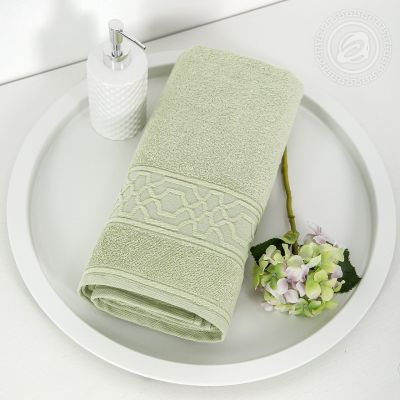 Полотенце махровое "Ажур" (ментоловый) арт ПМА-50.90У 50*90