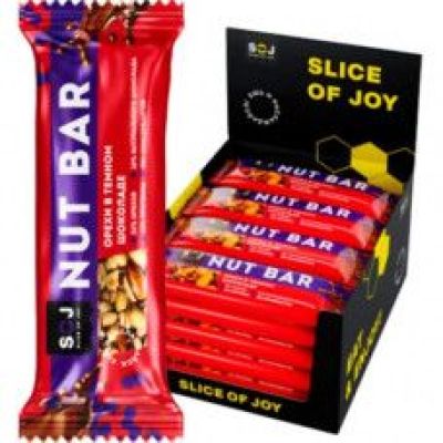 Протеиновый Ореховый батончик со вкусом айриш-крим "арахис-миндаль-горький шоколад" 40 гр