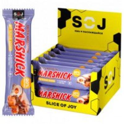 Marshick Протеиновые батончики без сахара, Маршмеллоу Соленая карамель 30 гр.