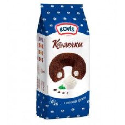 Kovis Колечки сдобные молочный крем 240 гр.