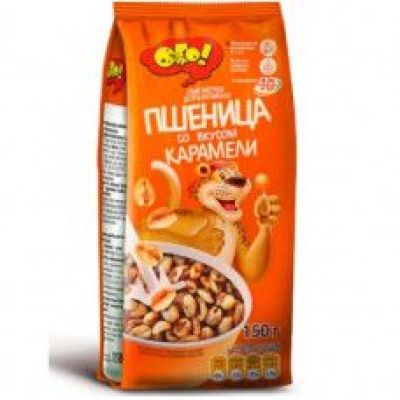 Готовый завтрак Завтрак ОГО! воздушная пшеница со вкусом карамели, 150 г