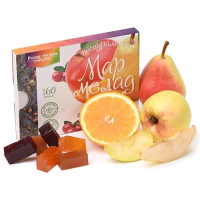 Натуральный мармелад "Русские традиции" Ассорти, 160г (15шт/кор)