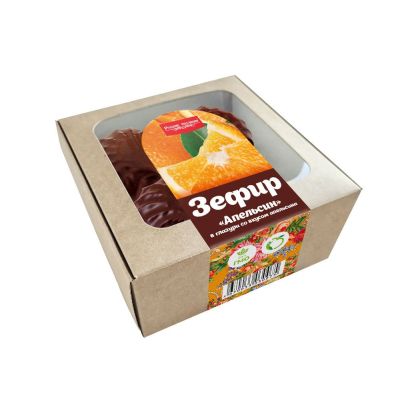 Зефир "Русские традиции" в глазури Апельсин 260г (8шт/кор)