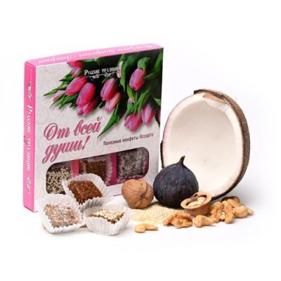 Полезные конфеты "Ассорти Цветы" 150г (14шт/кор)