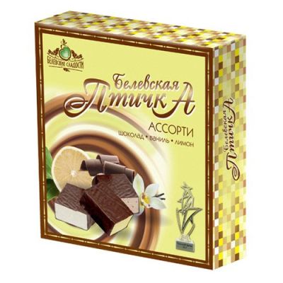 Конфеты "Белевская птичка" ассорти 300г (15шт/кор)