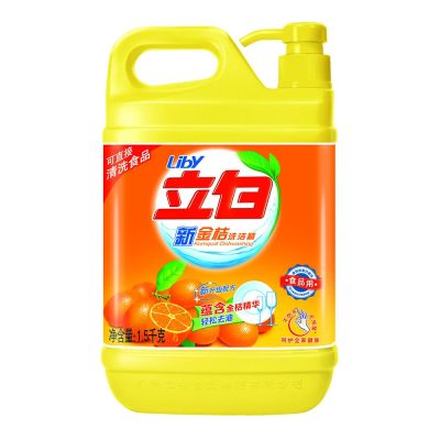 Liby. Жидкость для мытья посуды "Кумкват" (Апельсин), 1,5кг P 6731