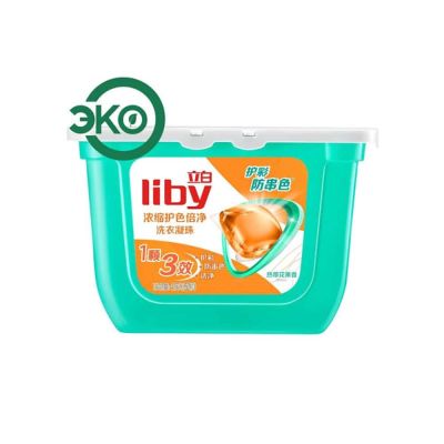 Liby. Капсулы для стирки концентрированные Color, 416г (52 шт.)