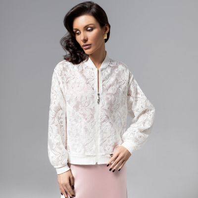 Бомбер с льняной вышивкой Секрет смелости (сияние)