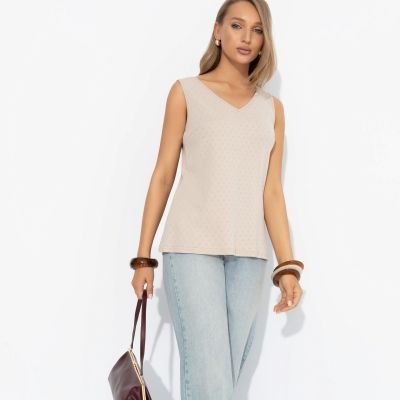 Топ из хлопка Нежное совершенство (nude)