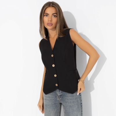 Жилет из костюмной ткани Залог успеха (black)