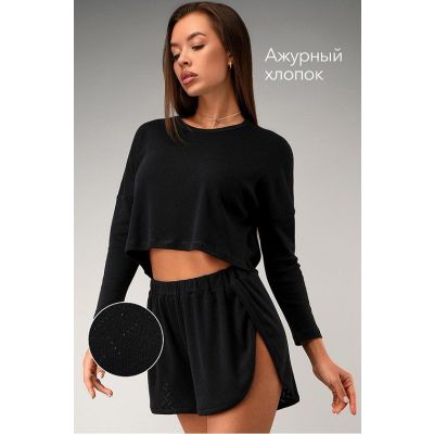 Женская пижама с шортами из ажурного хлопка Happyfox