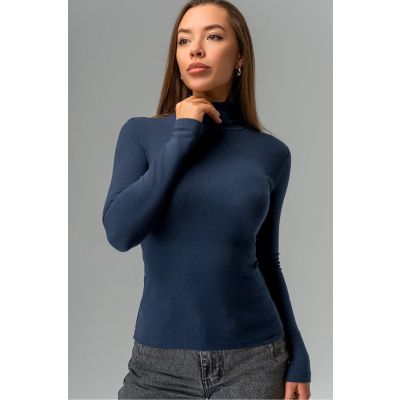 Женская водолазка Happyfox ПЫЛЬНО-СИНИЙ