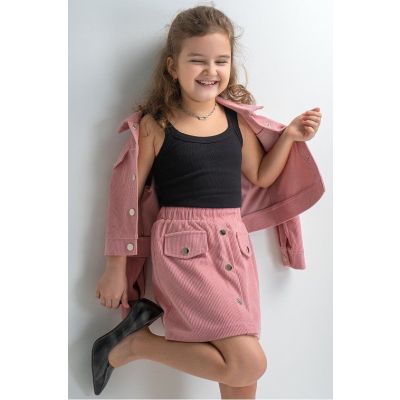 Вельветовый костюм для девочки Happyfox