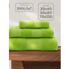 Набор махровых полотенец,3 шт(30х50, 50х80, 70х130) зеленый*