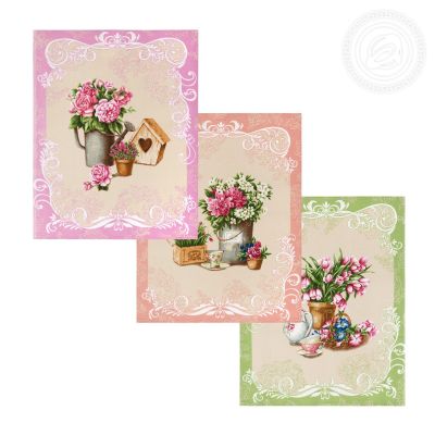 Набор полотенец из рогожки "Ля Рошель"-в наборе 3 шт.