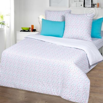 Пододеяльник трикотажный на молнии Перышко-200*215 арт.263