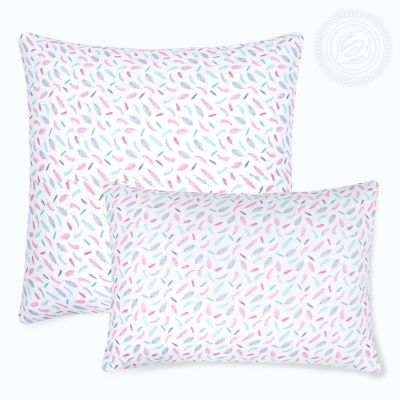 Трикотажная наволочка на молнии Перышко - 2 шт. - 50х70  арт.257