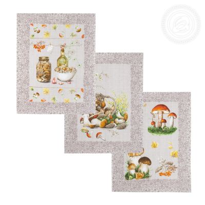 Набор полотенец из рогожки "Лукошко"3 шт. - 45*60