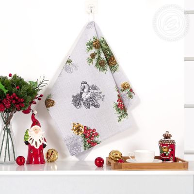 Полотенце кухонное из рогожки "Серебряный звон" артпкр.50.70 разм50х70